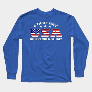 4th of July 1776  American independence day design Long Sleeve T-Shirt